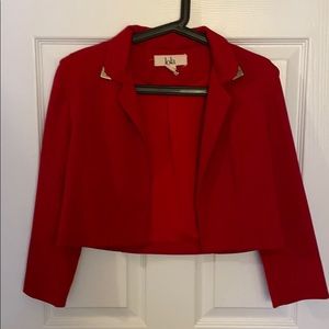 Cropped Red Blazer
